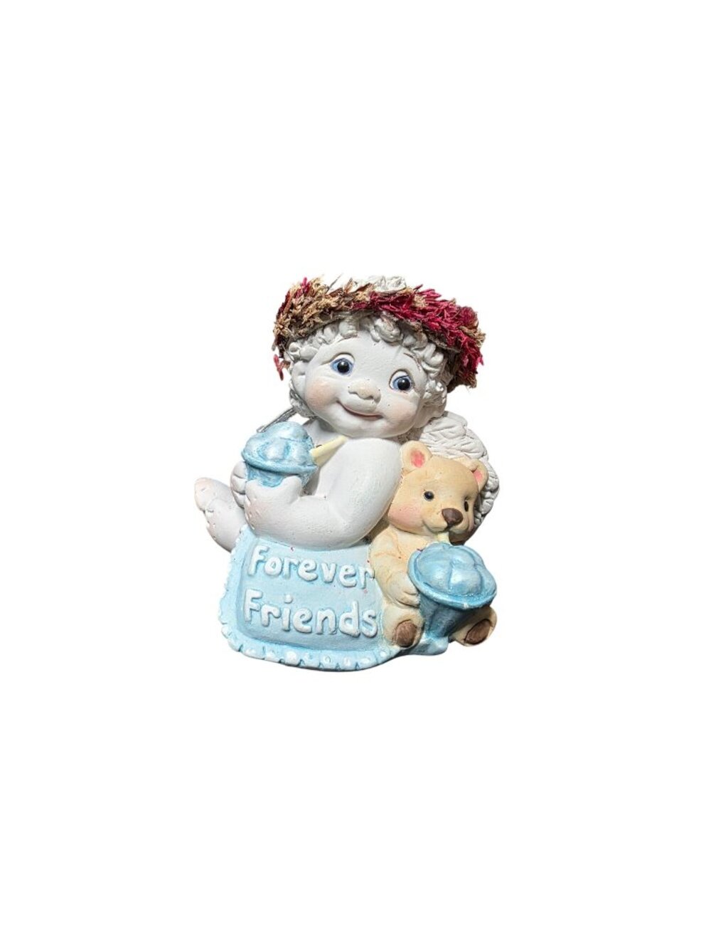 Dreamsicles 1999 Forever Friends Figurine Cherub with Teddy Bear